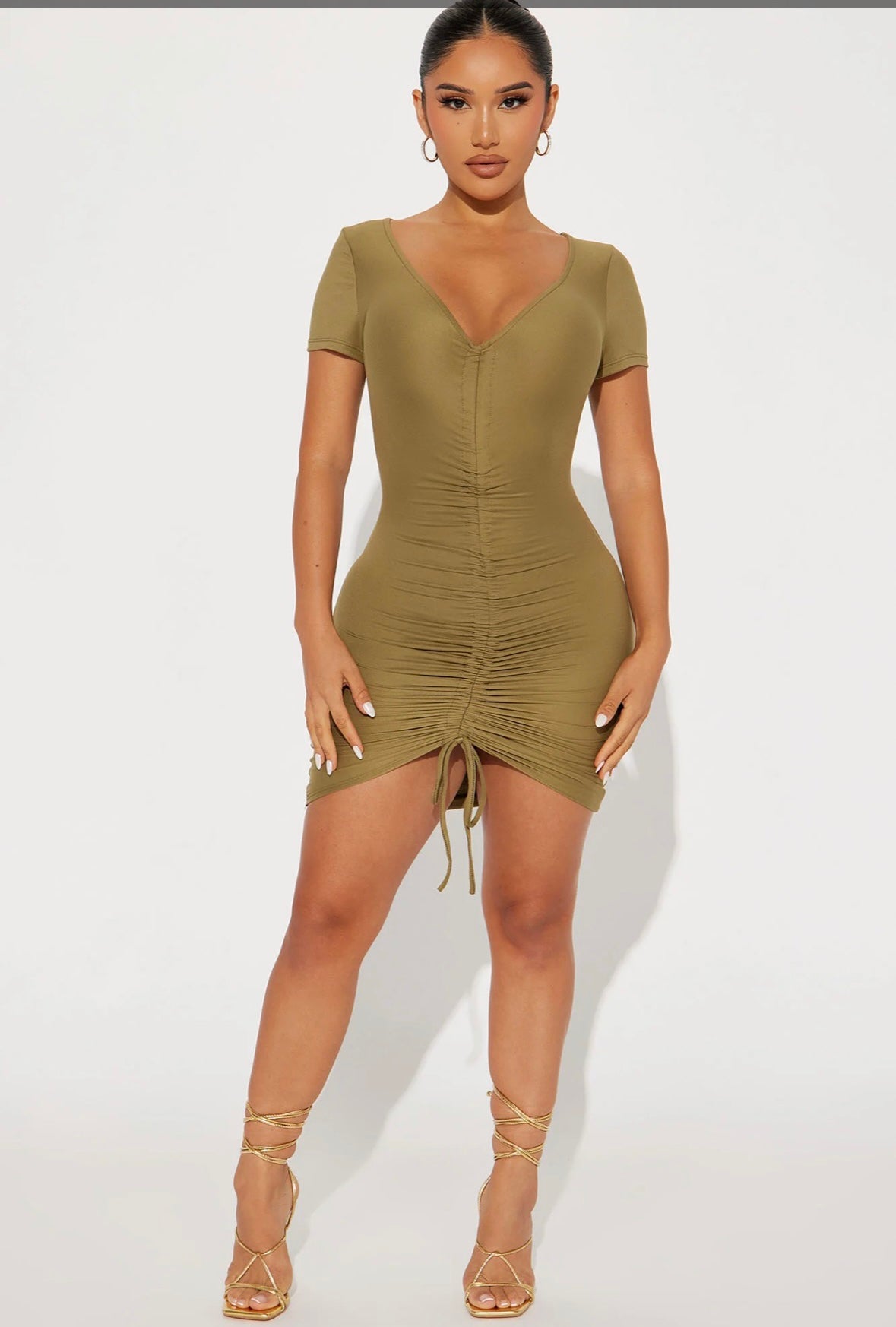 At The Office Ruched
Mini Dress