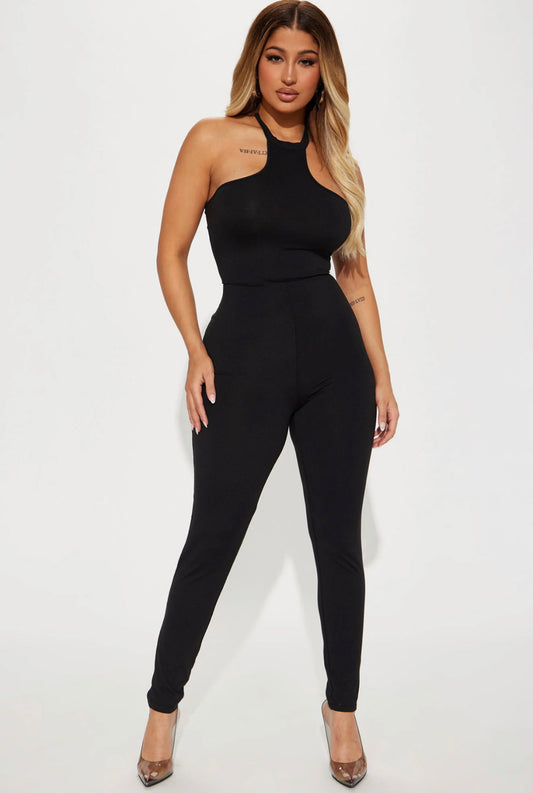 Keeping It Simple Jumpsuit - Black