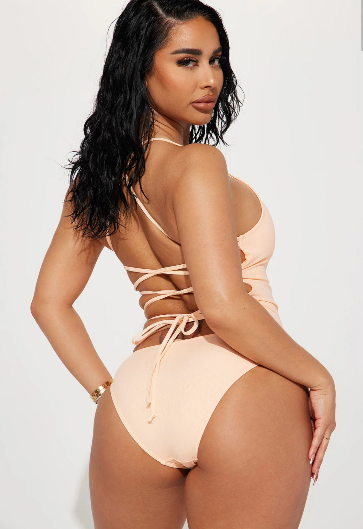 Warm Sand 1 Piece Swimsuit - Peach