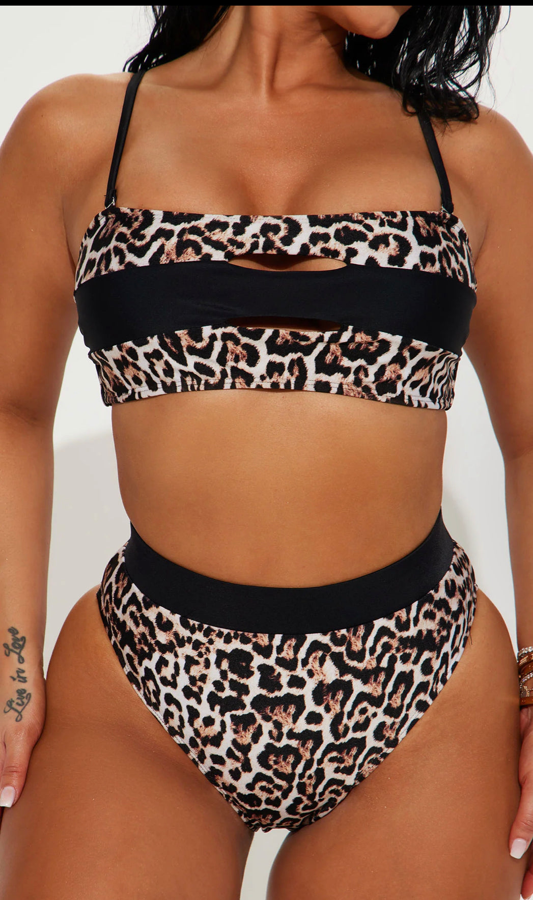 Paloma Strapless 2 Piece Bikini - Leopard