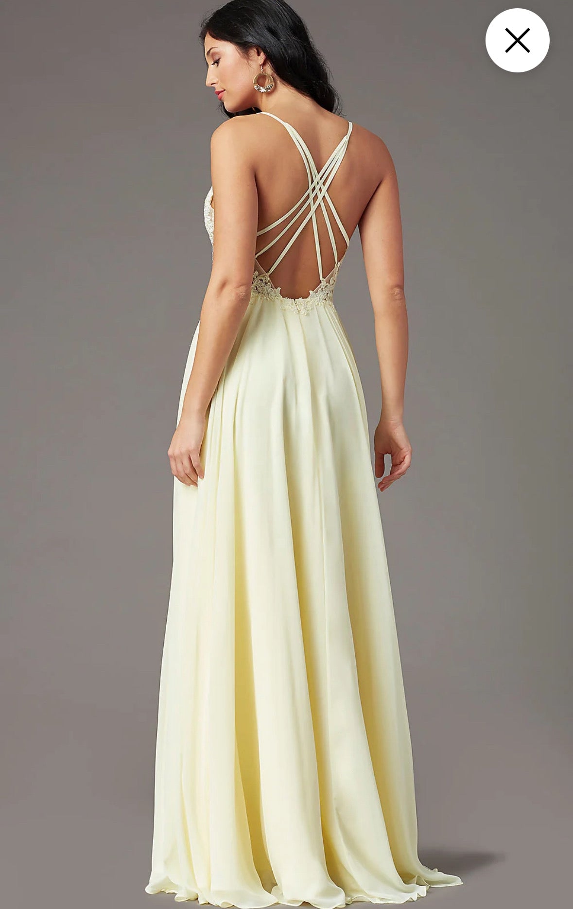 Banana split Long Prom Dress with Double-Slit Skirt