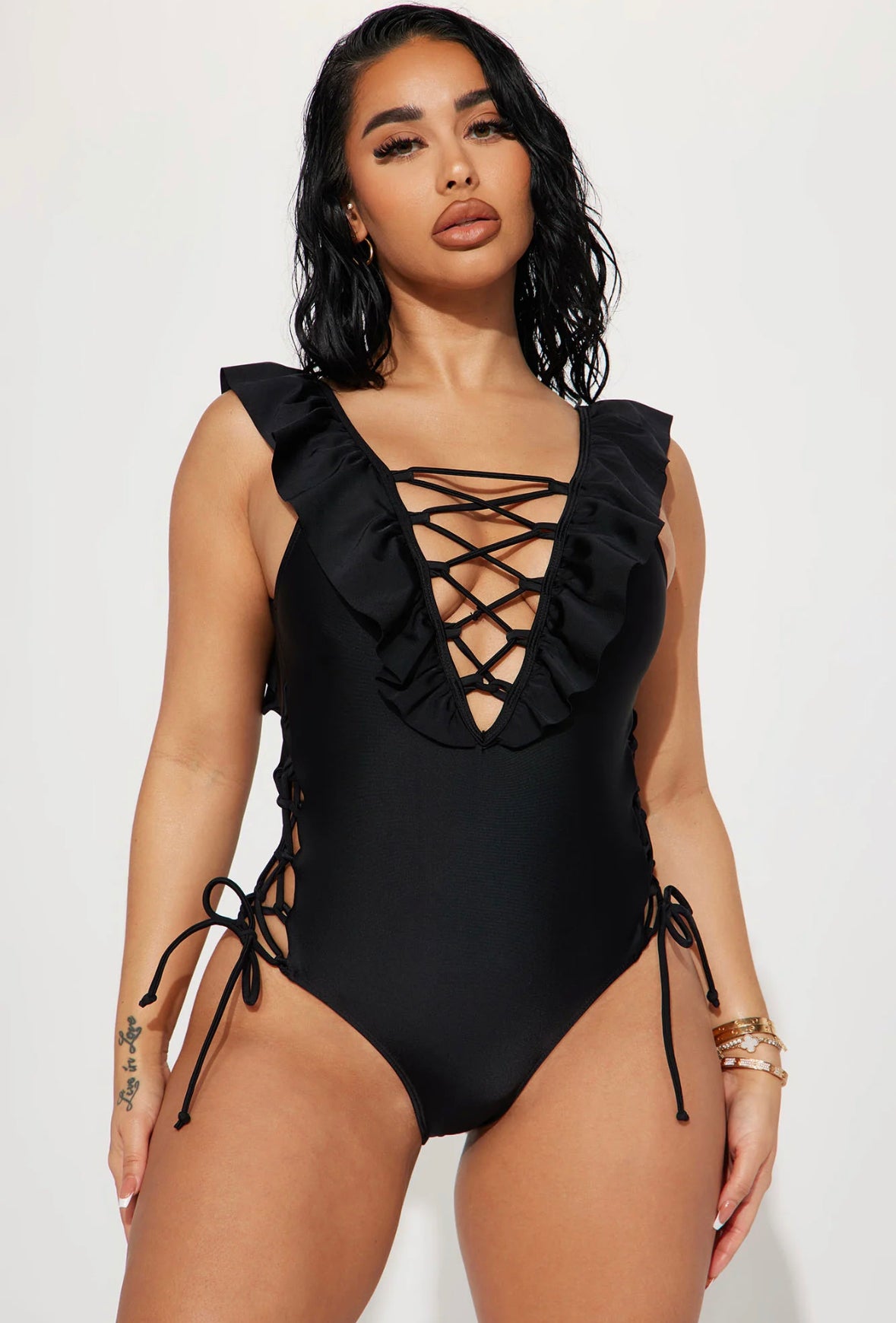 Lazy Summer 1 Piece Swimsuit - Black