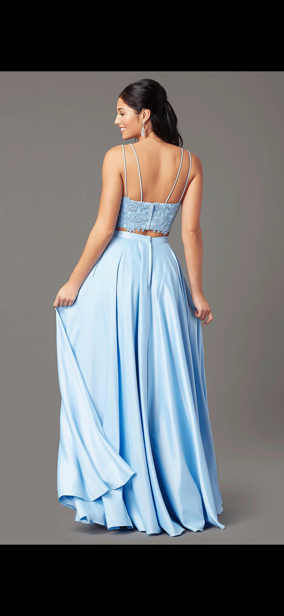 Long Two-Piece Prom Dress