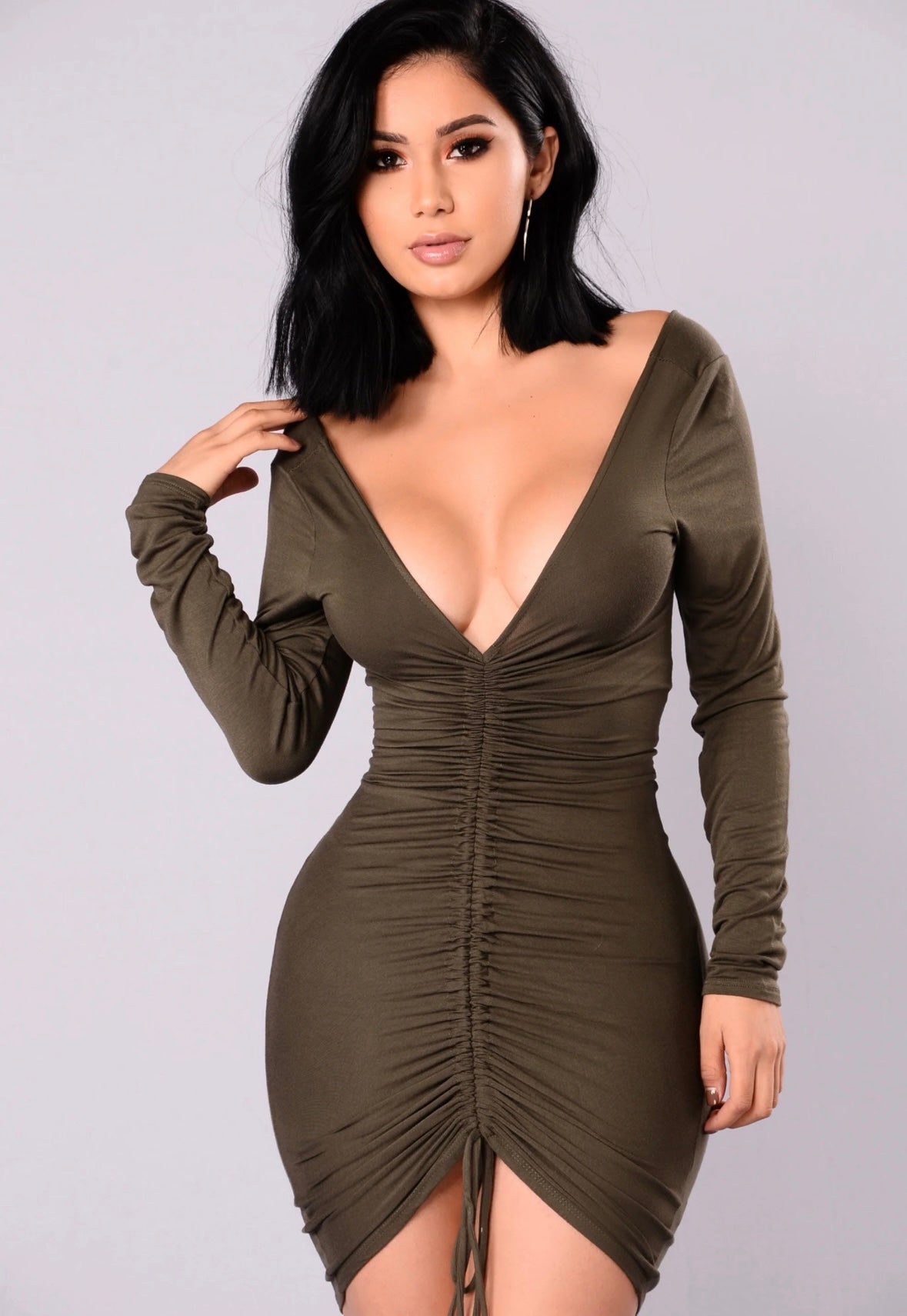 At The Office Ruched
Mini Dress